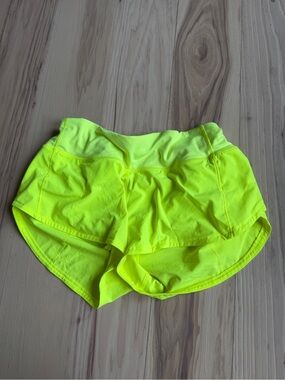 lululemon athletica Neon Yellow Running Shorts